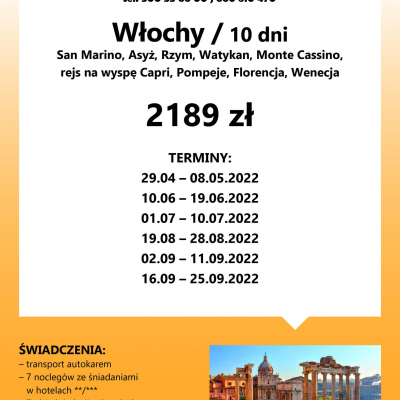 Wycieczka do Włoch z Geotour 500556600