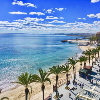 Słonce, błękitne Niebo + Plaża = Costa Blanca / Hiszpania.