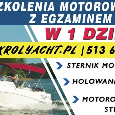 Patent Sternik Motorowodny z egzaminem w1 dzień - Najtaniej - Mikołajki