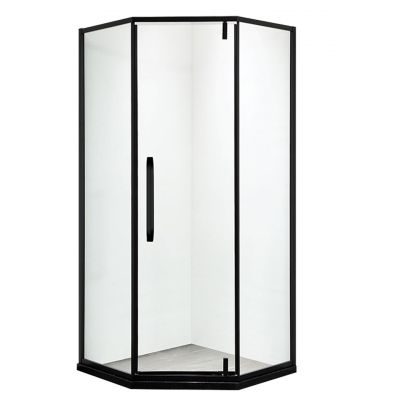 Kabiny prysznicowe czarne białe LOFT kwadratowe półokrągłe