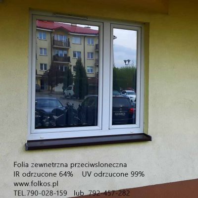 Pruszków -Folia przeciwsłoneczna na okna do domu, mieszkania ,biura- Folkos folia Platine 60XC