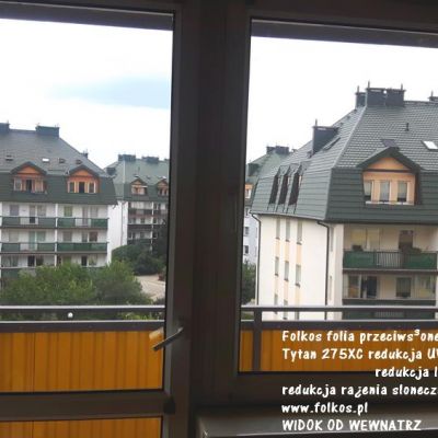 Folkos folie przeciwsłoneczne Białystok -oklejanie szyb folią - Folkso folie na okna, witryny....
