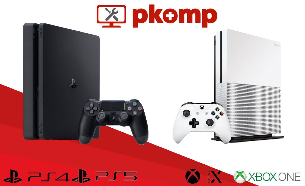 Naprawa konsol Białystok PS4, PS5, Xbox One, Xbox X PKOMP