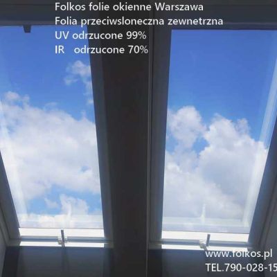 Folie przeciwsłoneczne na okna Fakro- folie na Velux Warszawa -przyciemnianie szyb w mieszkaniu, domu.....