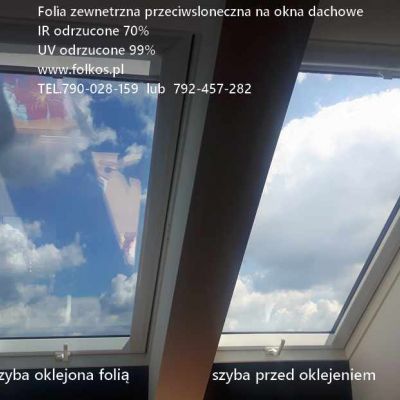 Folie przeciwsłoneczne na okna Fakro- folie na Velux Warszawa -przyciemnianie szyb w mieszkaniu, domu.....