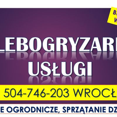 Przekopanie działki glebogryzarką, cena tel. 504-746-203, Wrocław. Glebogryzarka, cennik usługi