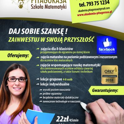 Szkoła Matematyki Akademia Pitagorasa WARTO!!!