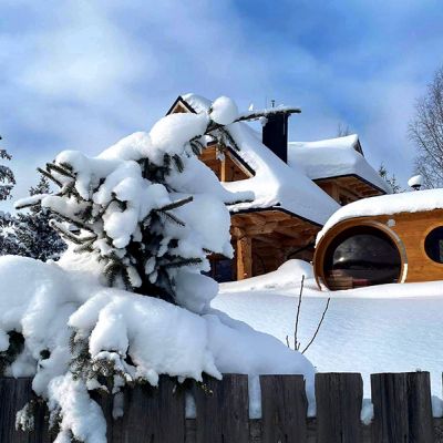 Sauny ogrodowe Owalne Panoramiczne Sauna Beczka