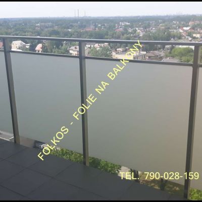 Folie na balkon Pruszków- oklejanie szyb balkonowych -Oklejanie balkonów folią