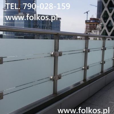 Oklejamy balkony Warszawa - Folkos folie na szklane balkony