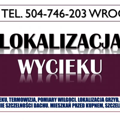 Wyciek lokalizacja, Wrocław, tel. 504-746-203. Cena za wykrycie wycieku wody w mieszkaniu