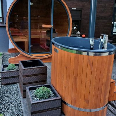 Sauna ogrodowa Oslo sauna z elektrycznym piecem Sauna okragla Beczka