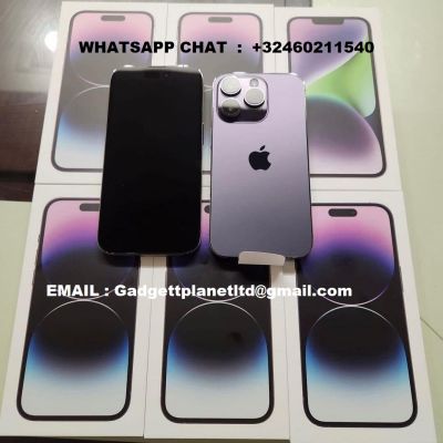 Apple iPhone 14 Pro Max 128GB dla 750 EUR,  iPhone 14 Pro 128GB dla 700 EUR , iPhone 14 128GB dla 500 EUR , iPhone 14 Plus  128GB dla 530 EUR,  iPhone 13 Pro 128GB dla 500 EUR , iPhone 13 Pro Max 128GB  dla 540 EUR, iPhone 13 128GB dla 400 EUR