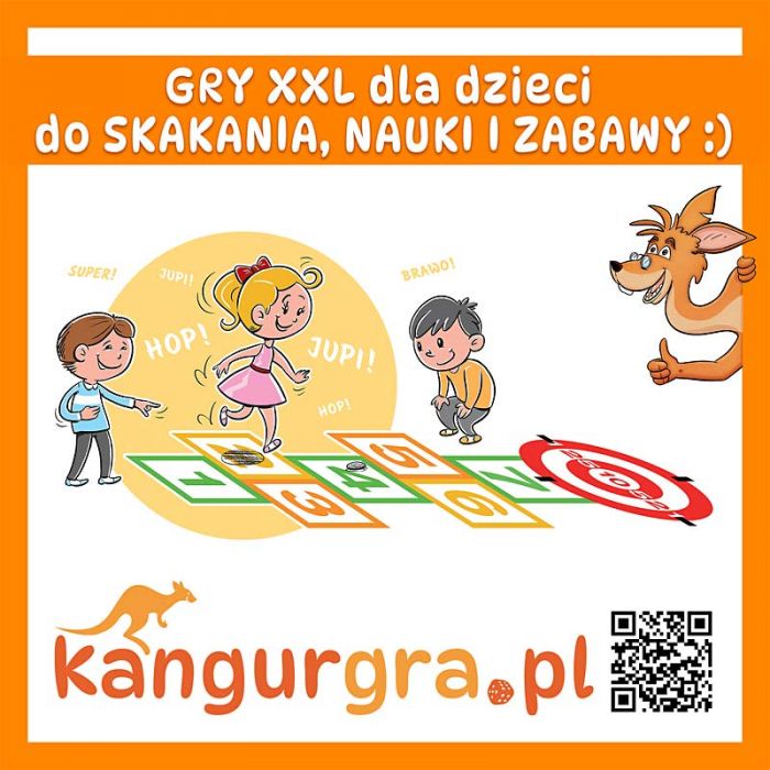 MEGA GRY XXL dla DZIECI do skakania wielki format – KangurGra.pl do nauki i zabawy