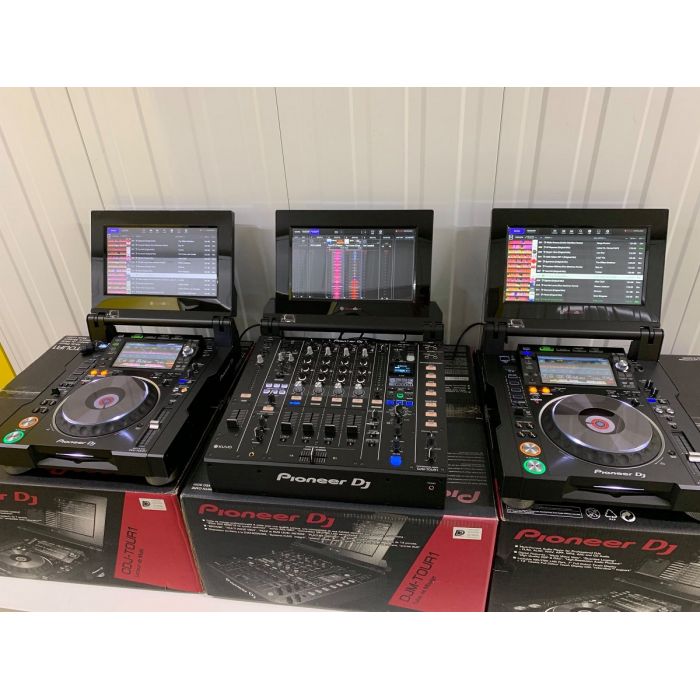 Pioneer CDJ-3000, Pioneer CDJ 2000NXS2, Pioneer DJM 900NXS2, Pioneer DJ DJM-V10 , Pioneer CDJ-TOUR1 , Pioneer DJM-TOUR1,  Pioneer DJ XDJ-RX3, Pioneer XDJ XZ, Pioneer DJ DDJ-REV7, Pioneer DDJ 1000, Pioneer DDJ 1000SRT