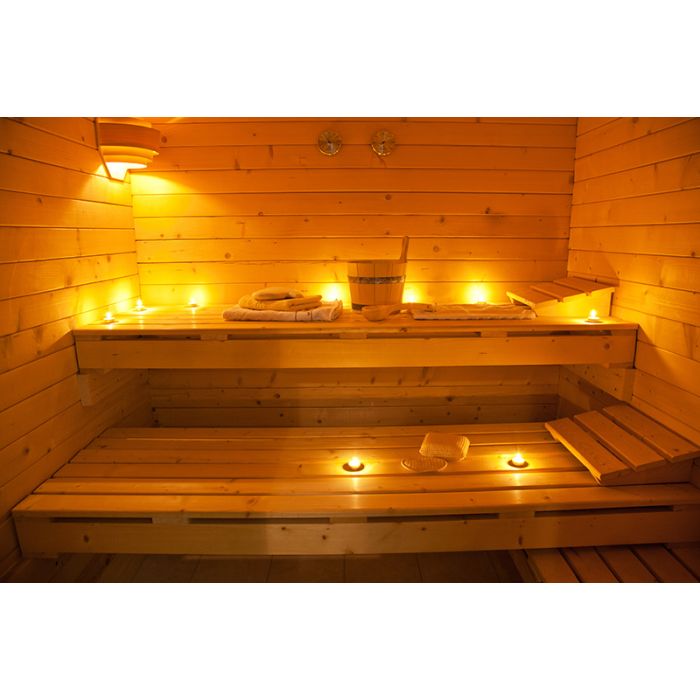Sauna ogrodowa Owalna SPA Wellness przedsionek piec 2,4 x 4