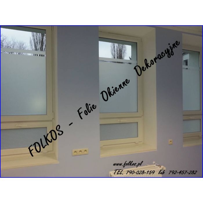 Oklejanie szyb, okien, witryn, ścianek biurowych Łomża i okolice -Folkos folie okienne