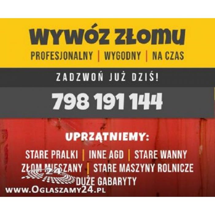 WYWÓZ - ODBIÓR ZŁOMU / AGD Białystok okolice.
