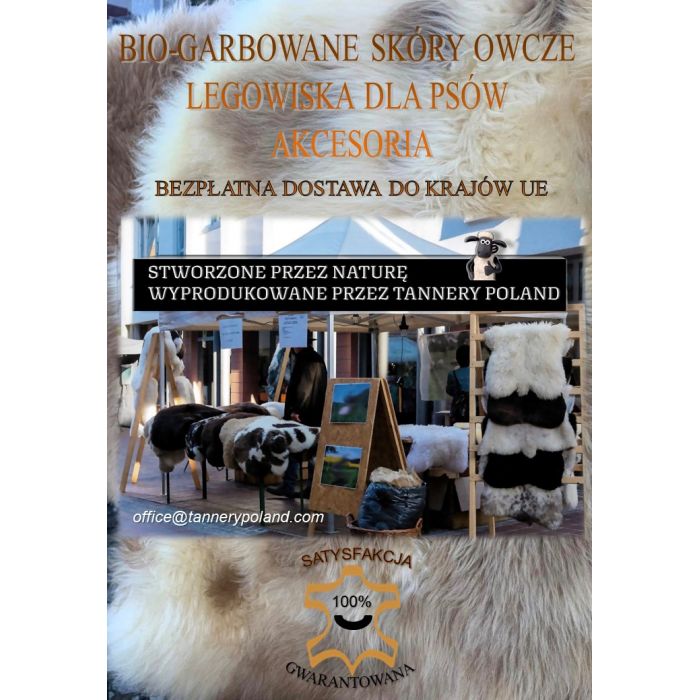 Bio garbowane skóry owcze i jagnięce. Organiczne