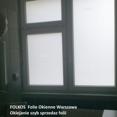 OKlejanie szyb folią Skierniewice  -Folkos Folie okienne Wzór 250,560,234,Mgła Folkos Folie Okienne