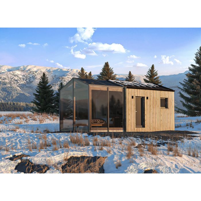 Caloroczny Domy modulowe Tiny House dom rekreacyjny 26,8 m²