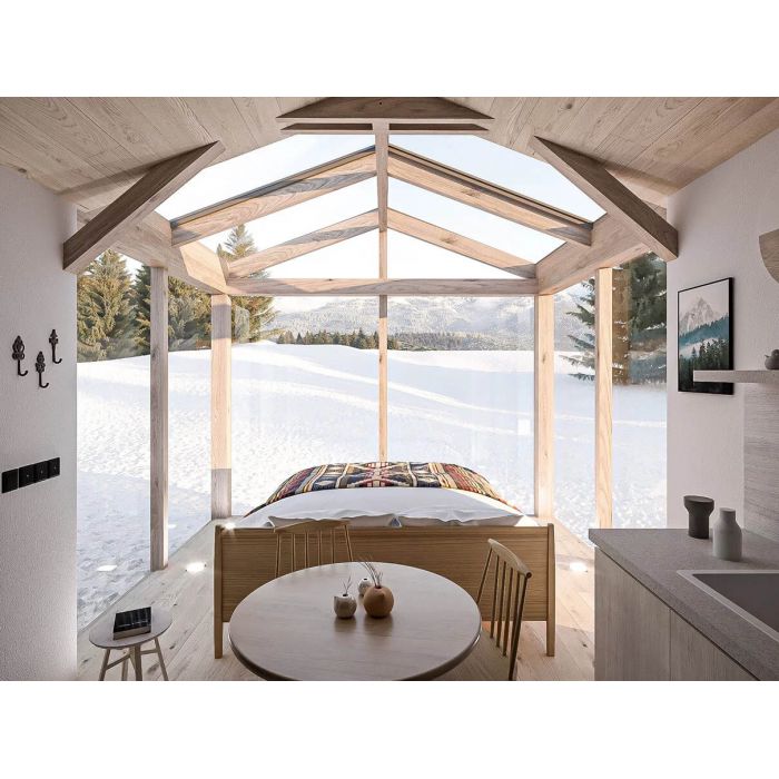 Caloroczny Domy modulowe Tiny House dom rekreacyjny 26,8 m²