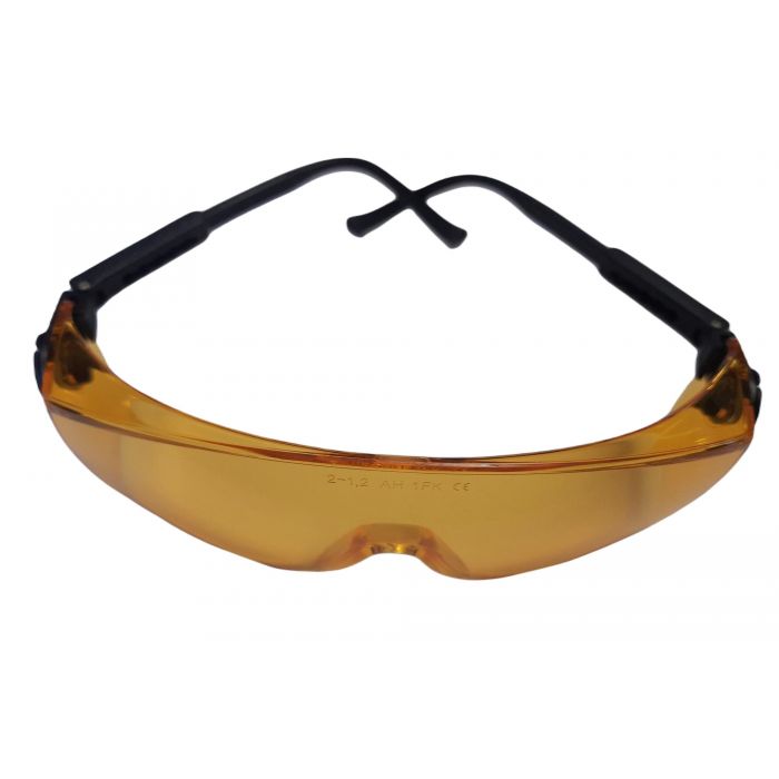 Okulary ochronne BHP Żółte Panoramiczne + Gratis