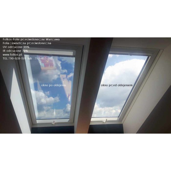 Folie przeciwsłoneczne Pruszków - folie na świetliki, daszki, okna, witryny....Folie z filtrem UV i IR