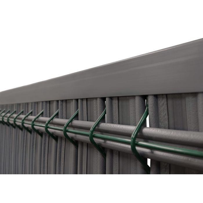 Osłona do paneli ogrodzeniowych 3D 153x250 jasny brąz