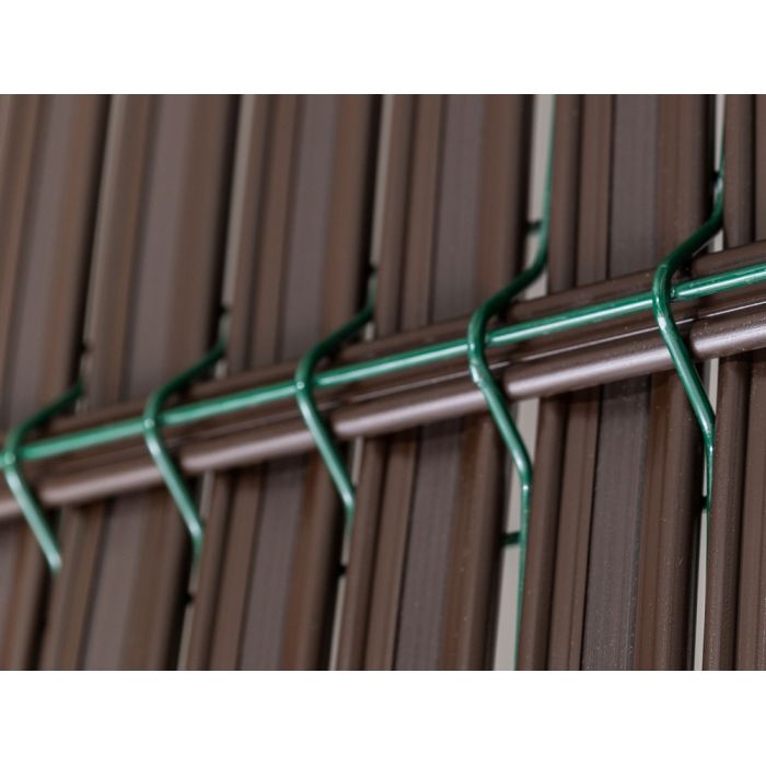 Osłona do paneli ogrodzeniowych 3D 153x250 jasny brąz