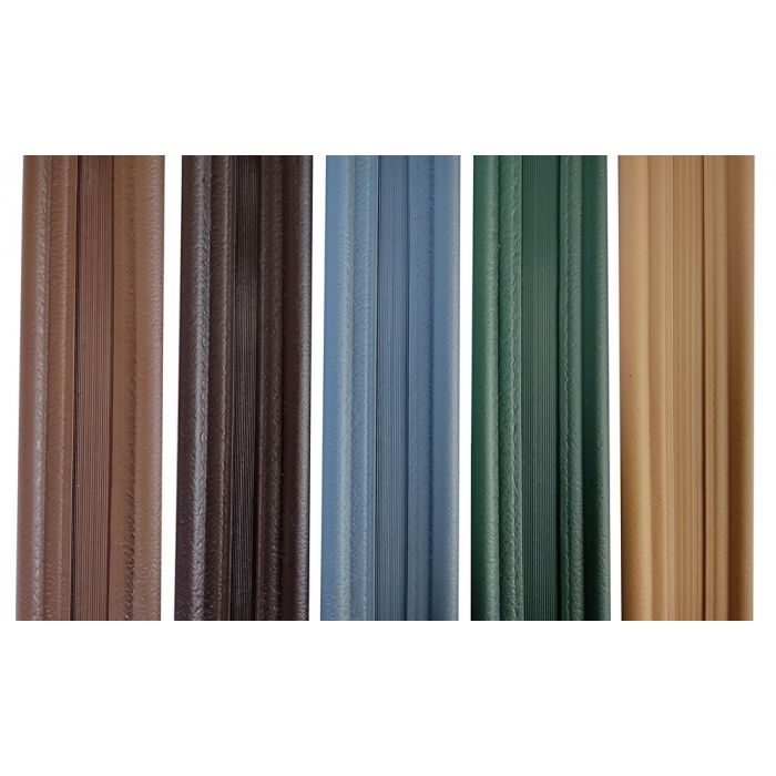 Listwy ogrodzeniowe pionowe szerokie 3D zielone 173x250