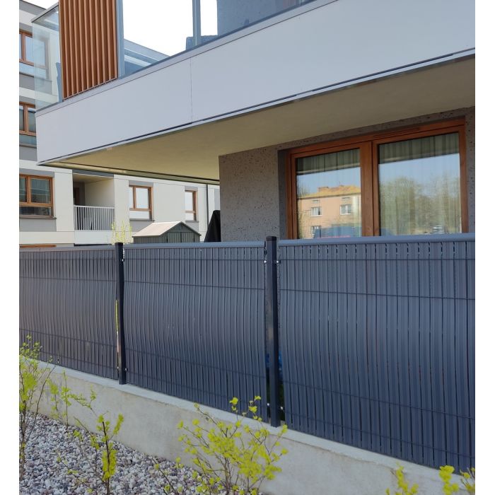 Listwy pionowe do ogrodzeń 3D 153X250 szare