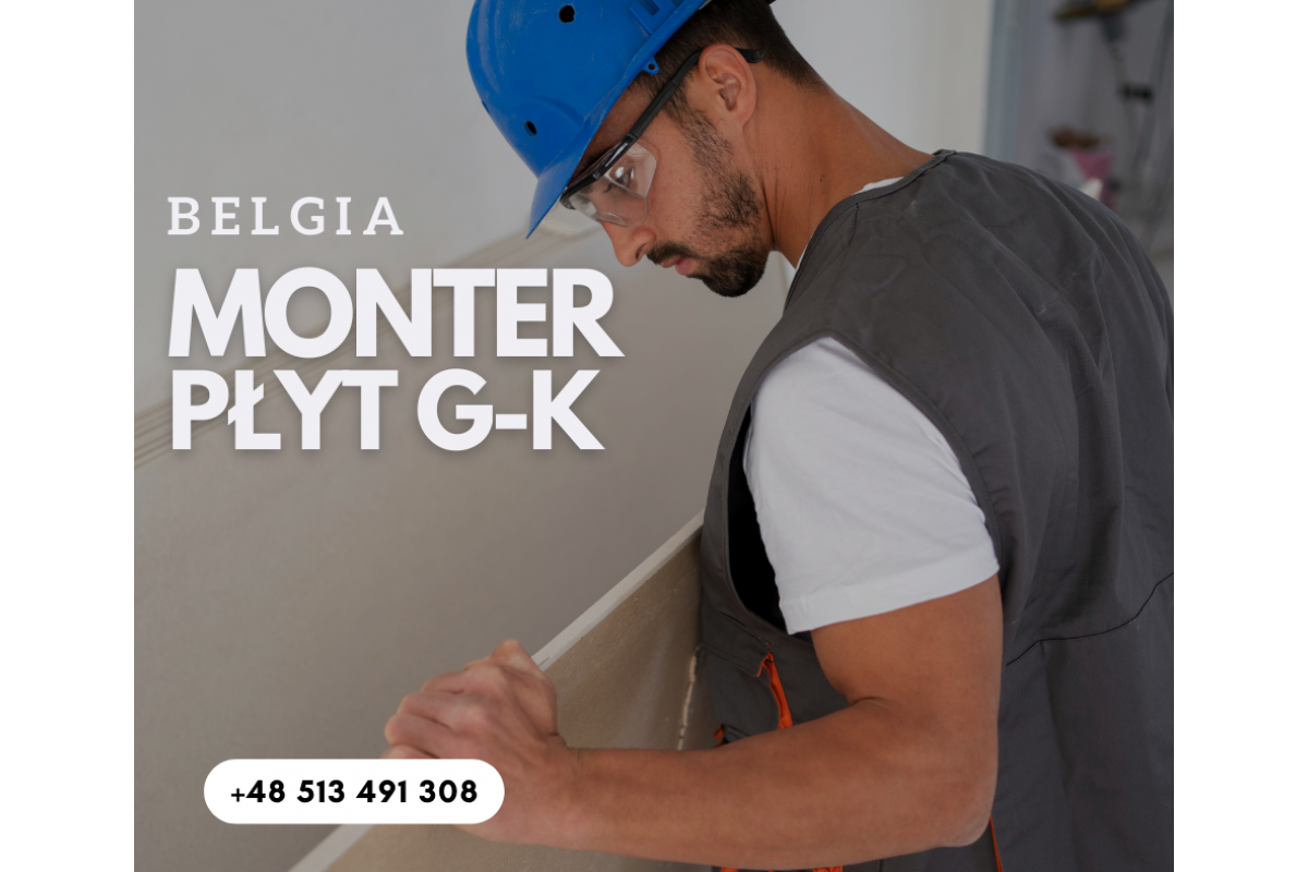 Monter płyt k/g, firmy podwykonawcze - Belgia