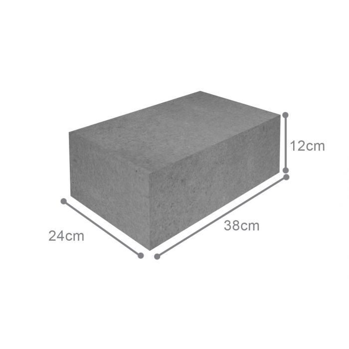 Bloczki betonowe fundamentowe PUSTAKI B15 24x38x12