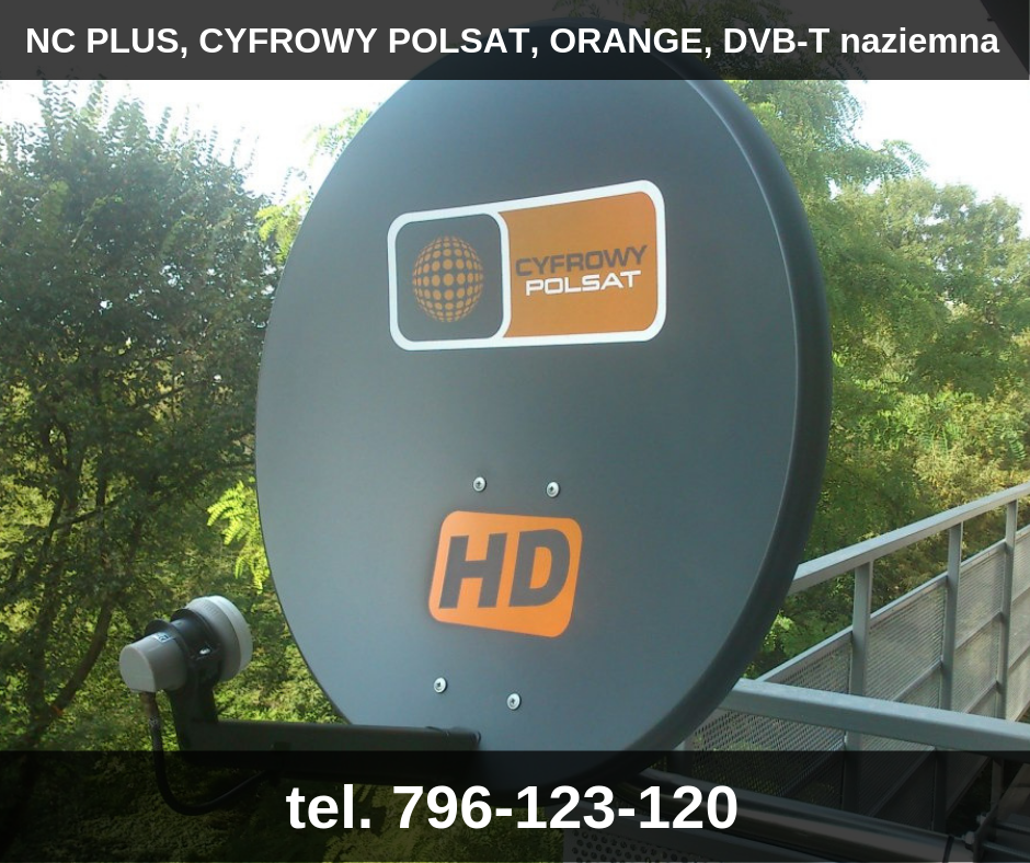 24/7 serwis montaż anten NC Plus Polsat DVB-T