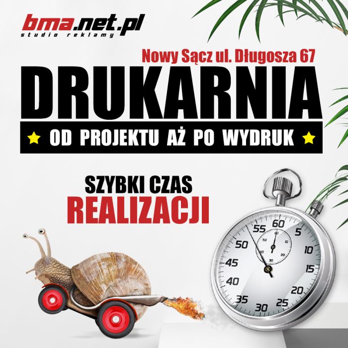 Drukarnia Nowy Sącz, Banery, Naklejki, Ulotki, wizytówki, logo, projekty