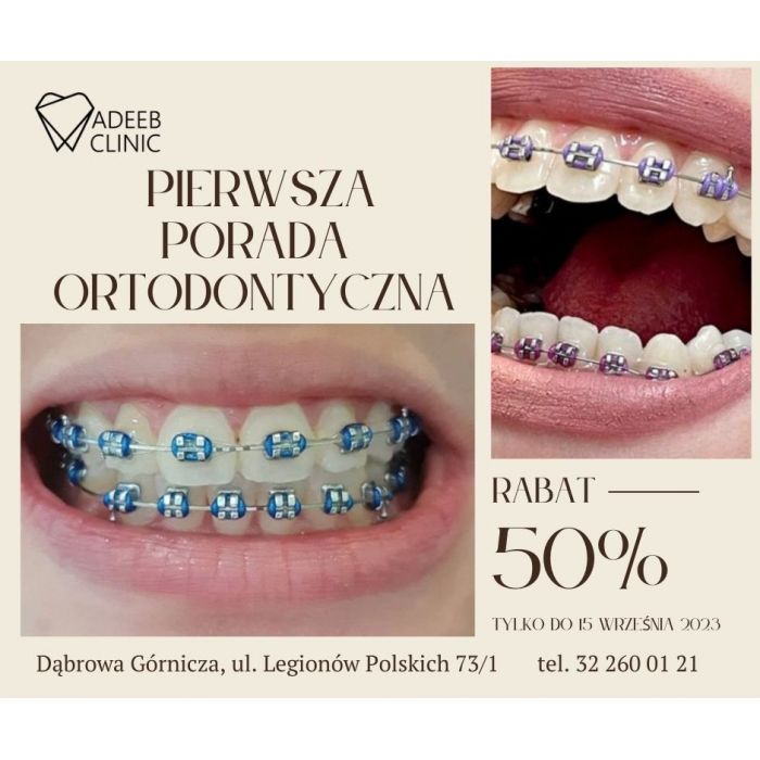 ORTODONTA -50% TANIEJ PIERWSZA WIZYTA W ADEEB CLINIC