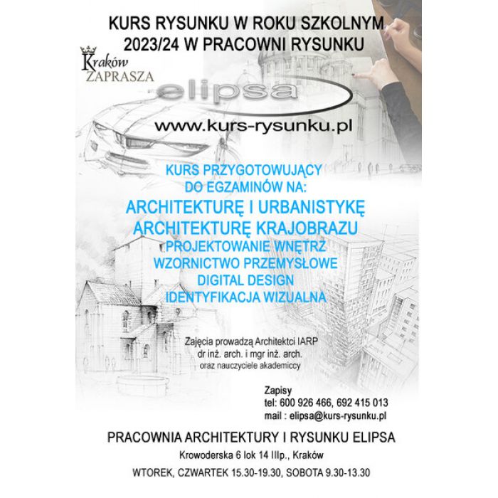 Kurs Rysunku Elipsa zapisy na rok szkolny 2023/2024