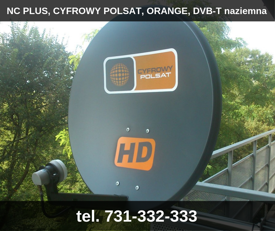 24/7 serwis montaż anten NC Plus Polsat DVB-T