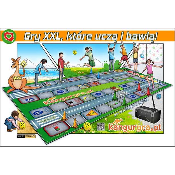 EKOLOGICZNE GRY XXL dla DZIECI do skakania i zabawy KangurGra.pl