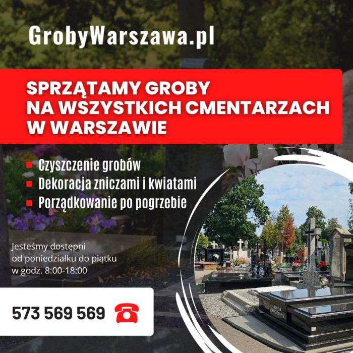 Sprzątanie grobów Legionowo, opieka nad grobami
