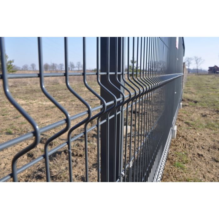 ogrodzenie panelowe panele panel 2500x1230 fi 4 grafit