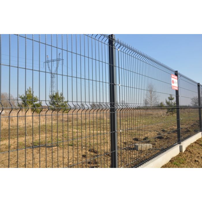 ogrodzenie panelowe panele panel 2500x1230 fi 4 grafit