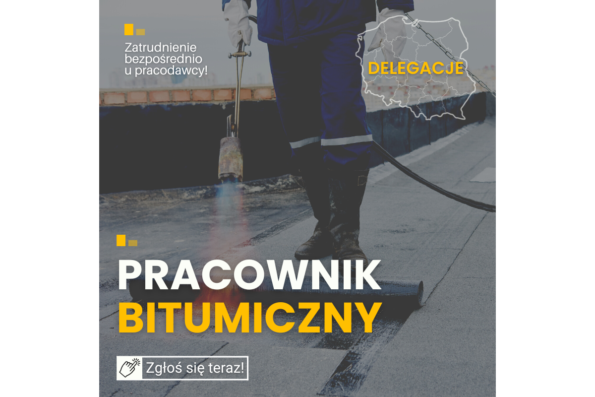Bitumiarz/Pracownik drogowy od zaraz, delegacje