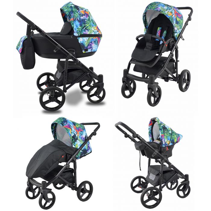 Wózek Dziecięcy Cavo Premium 3w1 Wielofunkcyjny Spacerówka Fotelik