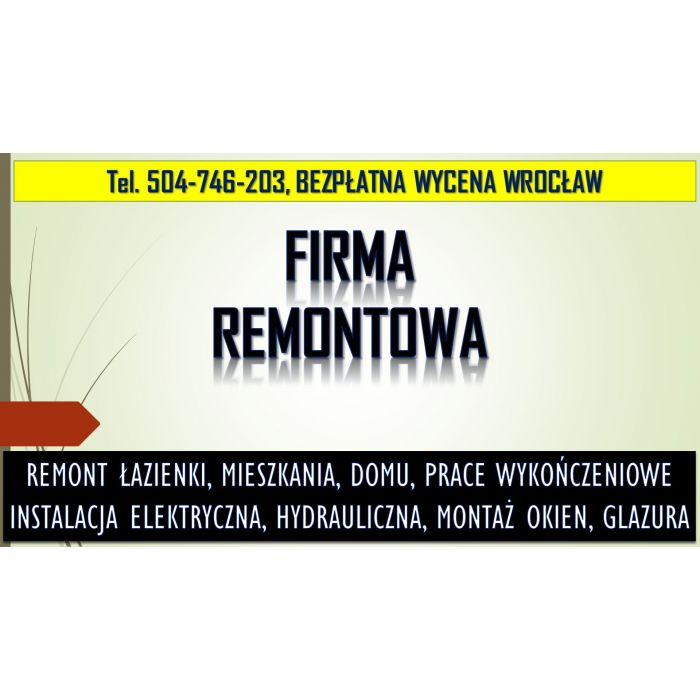 Kompleksowy remont łazienki, cennik tel. 504-746-203, Wrocław  Demontaż wyposażenia