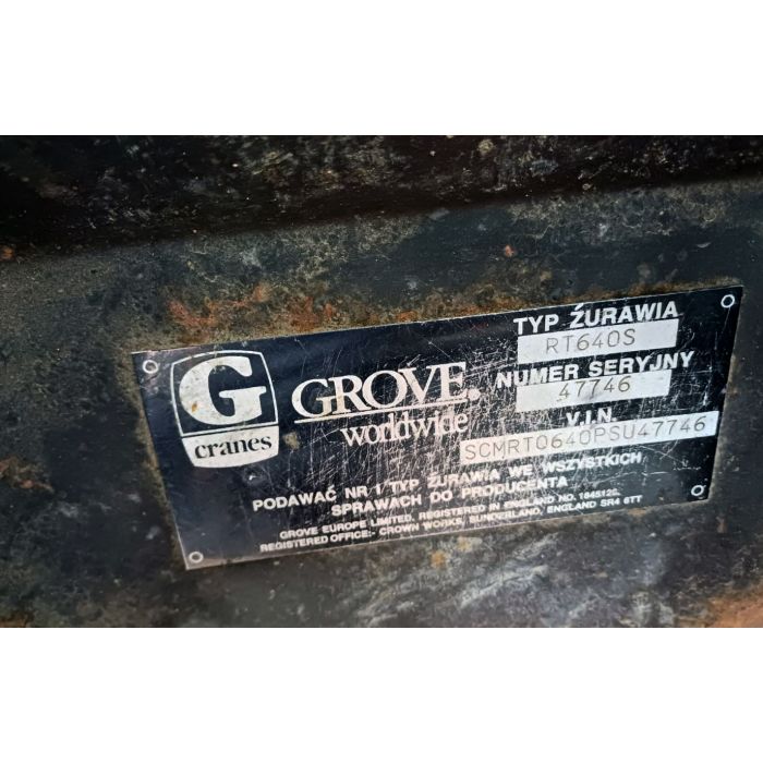 Używany Żuraw samojezdny Grove RT 640S – 33 t