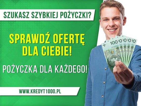 Szybka pożyczka do 3000 zł bez zaświadczeń Kredyt1000