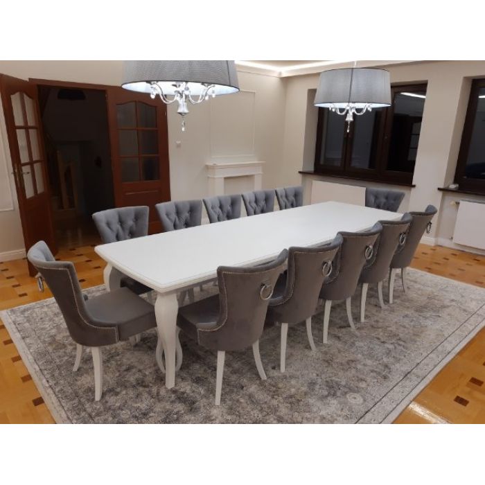 Stół z krzesłami do jadali salon Krzesła tapicerowane Zestaw