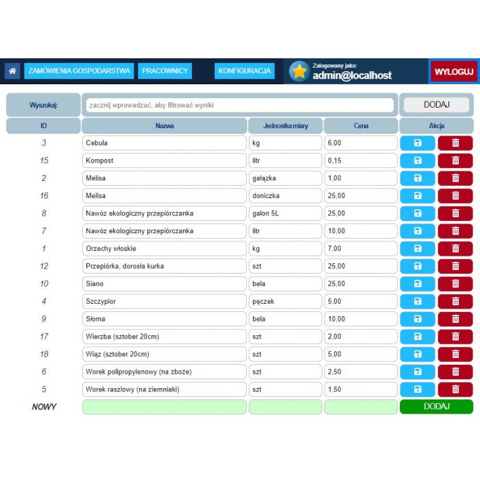 Strony internetowe PHP MySQL JavaScript